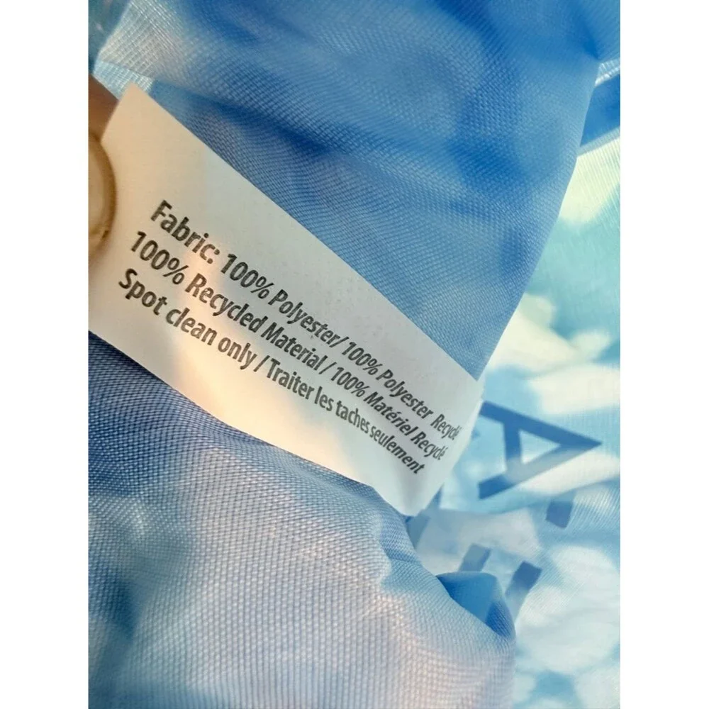 Athleta Girl Blue Tie-Dye Drawstring Backpack Bag